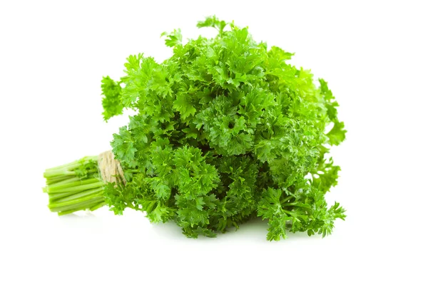 Bunch of fresh Parsley - isolated on white — Stock Photo, Image