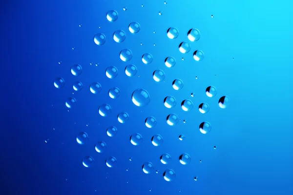 Gotas de água em forma de floco de neve - backgroun de Natal e Inverno — Fotografia de Stock