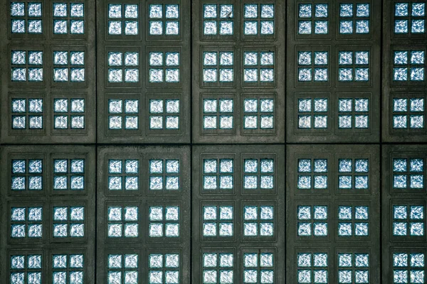 Будівництво Фону Стіни Скляними Вікнами Тло Візерунка — стокове фото
