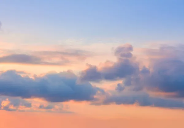 Majestic Pastel Sunrise Sundown Sky Background Colorful Clouds Sunset Sky — Stock Photo, Image