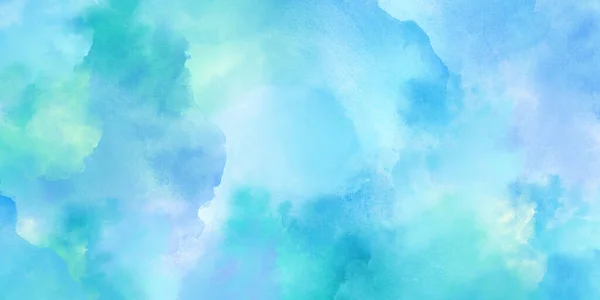 Нежный Синий Абстрактный Акварельный Фон Aqucolor Texture Creative Fluid Paint — стоковое фото