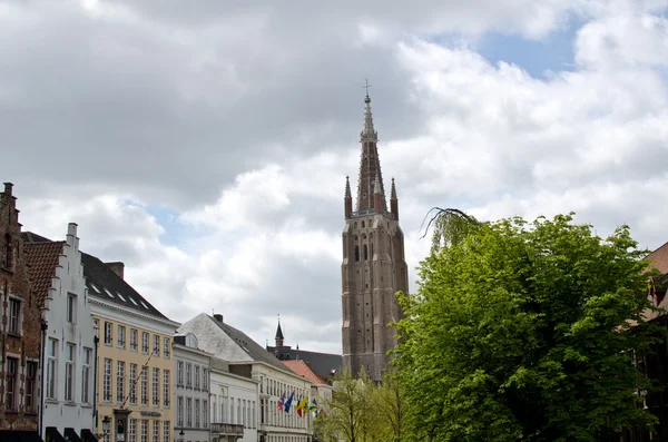 旧中世の建物、ブリュージュ、ベルギー — ストック写真