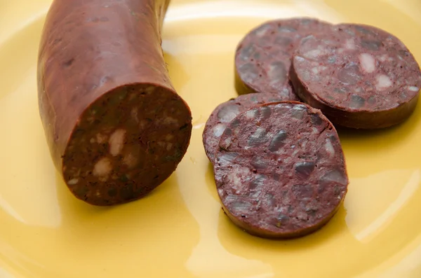 Black pudding — Stock Photo, Image