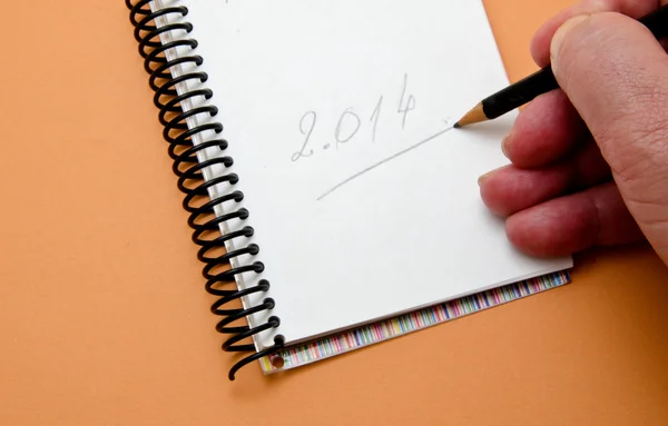 Hand writing a number — Stock Photo, Image