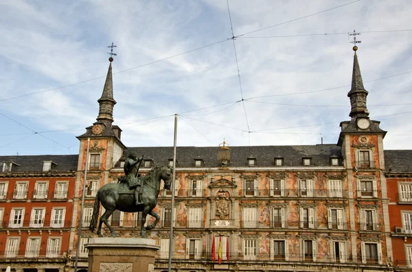 Main square, Madrid, Spain. — Stock Photo, Image