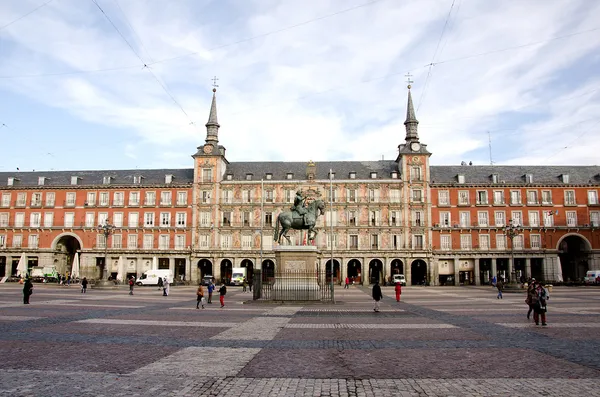 Piazza principale, Madrid, Spagna . — Foto Stock
