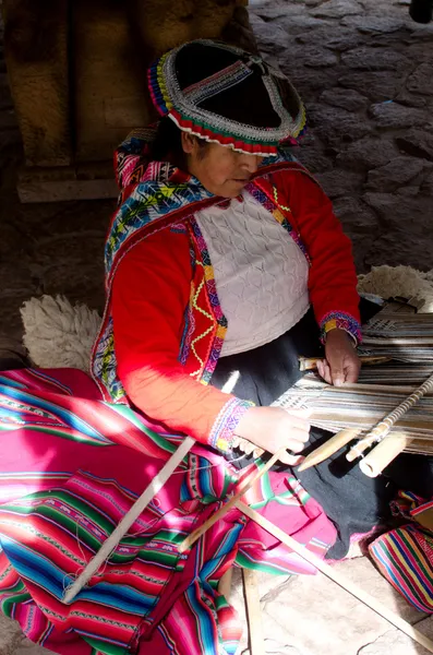 Tejedoras de Perú — Foto de Stock