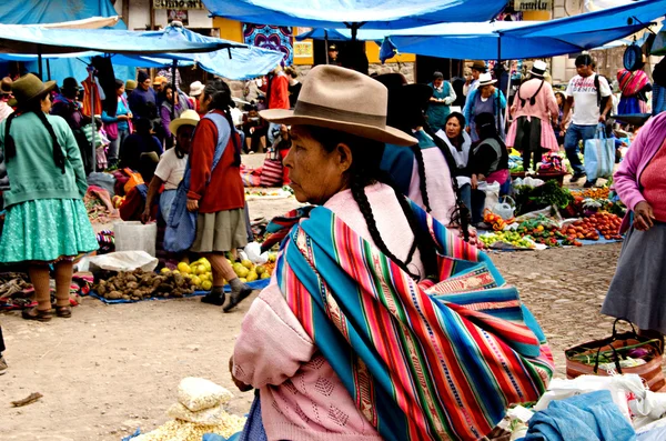 Mercado de Pisac, Peru — Fotografia de Stock