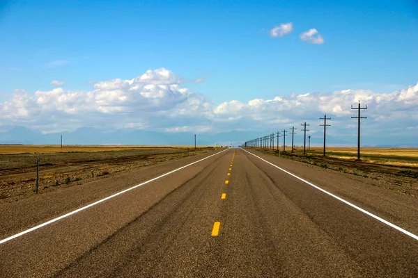 Autostrada del Montana Immagine Stock