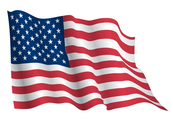 US-Flagge — Stockvektor