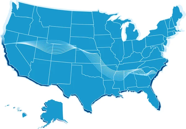 Mappa USA — Foto Stock
