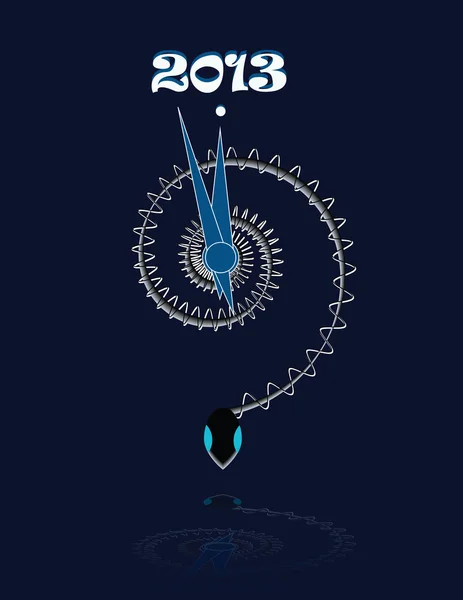 2013. Année du serpent . — Image vectorielle