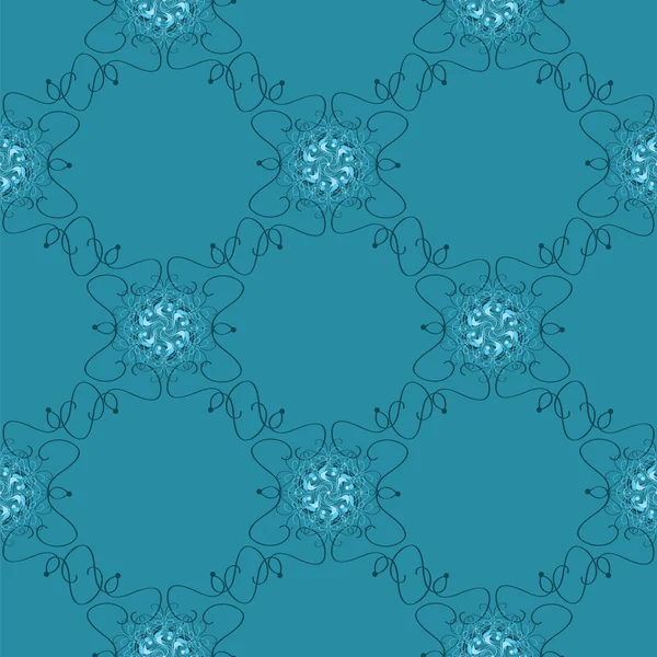 Seamless blue abstract pattern — Stock Vector