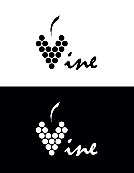 Logo de vigne — Image vectorielle