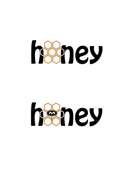 Honey logo — Stock Vector