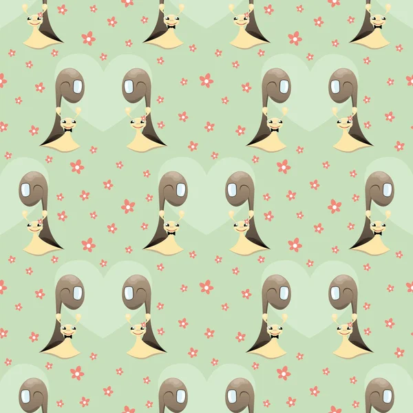 Modèle sans couture avec escargot — Image vectorielle