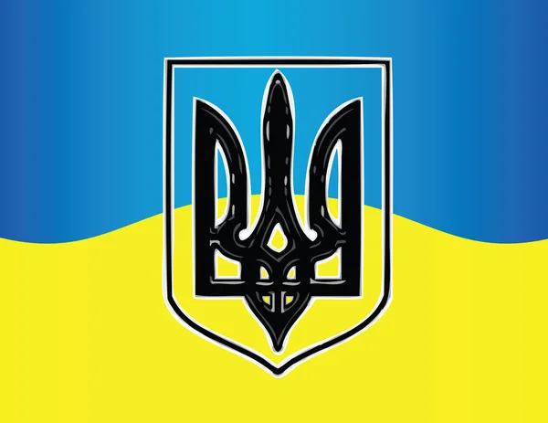 Zászló Ukrajna — Stock Vector