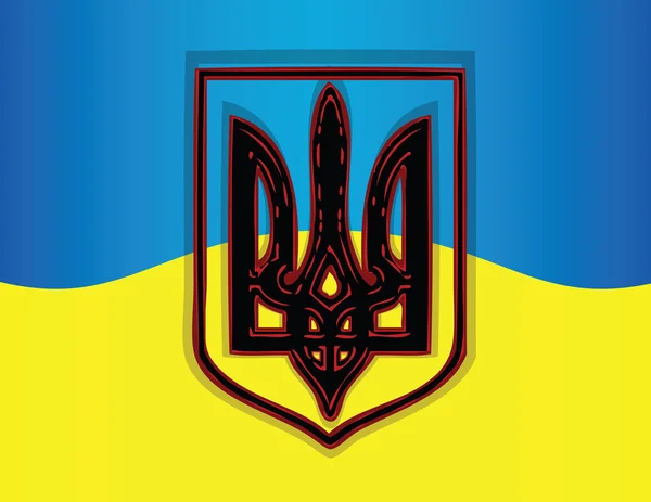 Ukrainische Flagge — Stockvektor