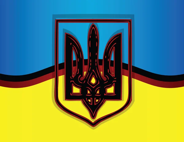 Ukrainische Flagge — Stockvektor