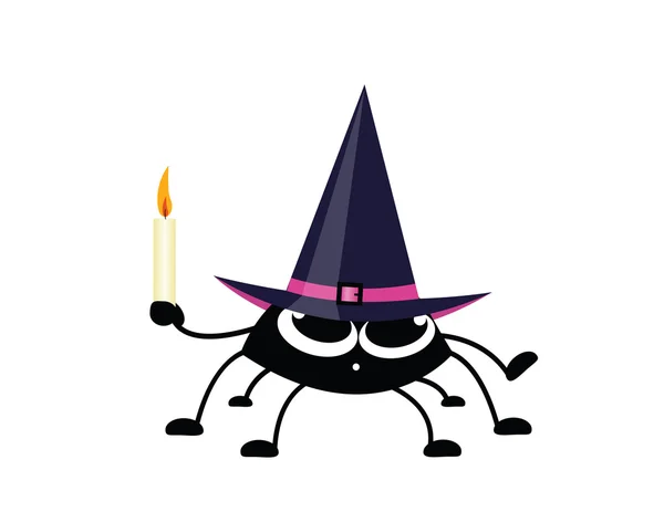 Spider on the halloween — Stock Vector