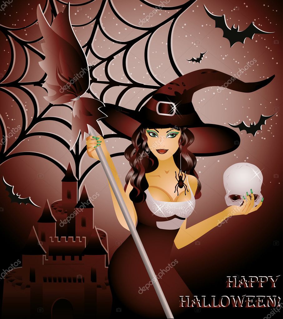 card halloween sexy Super boobs and wonder tits