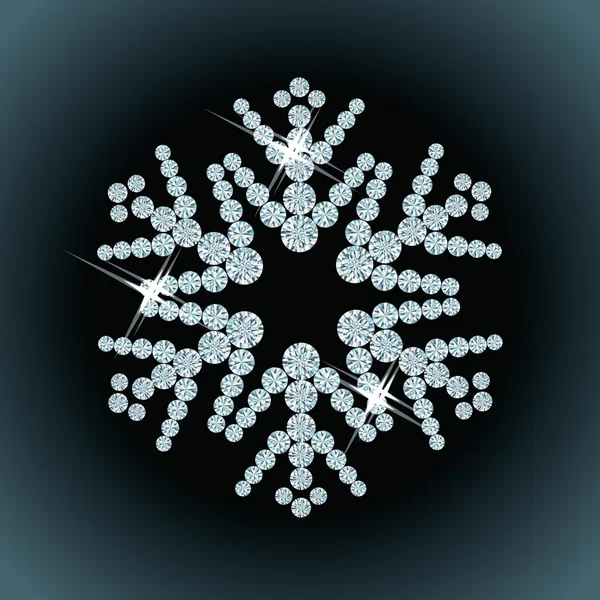 Carte de neige diamant. illustration vectorielle — Image vectorielle