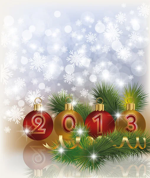 New 2013 Year greeting background, vector illustration — 图库矢量图片