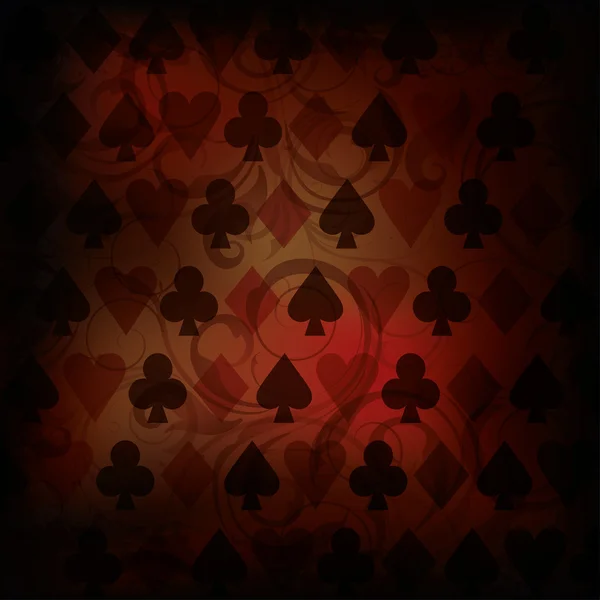 Vintage Poker Hintergrund, Vektor Illustration — Stockvektor