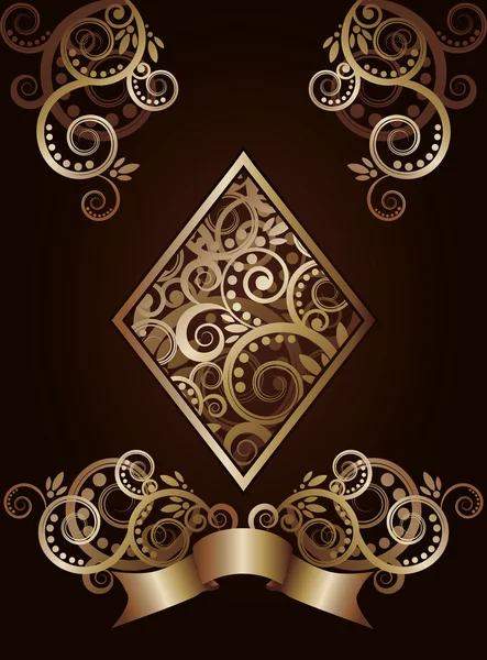 Diamant ace poker spelkort, vektor illustration — Stock vektor