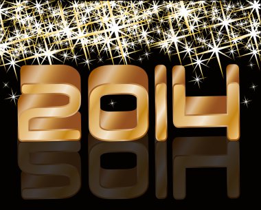 mutlu yeni yıl 2014. tatil arka plan