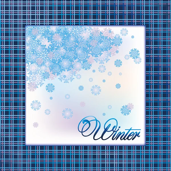 Şık kış tatil kartı, vektör çizim — Stok Vektör