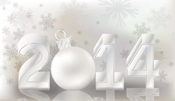 Feliz Año Nuevo 2014 banner, vector de ilustración — Archivo Imágenes Vectoriales