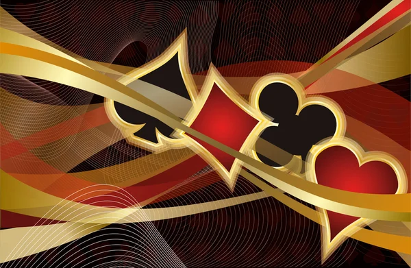 Bannière Casino Poker, illustration vectorielle — Image vectorielle