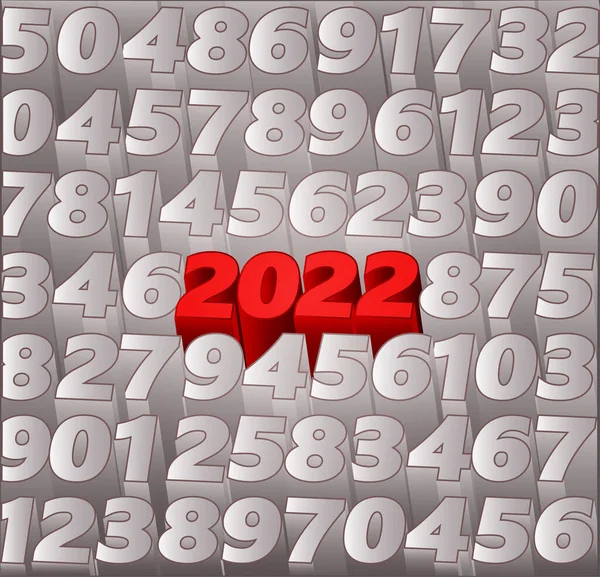 2022 Nouvel Fond Illustration Vectorielle — Image vectorielle