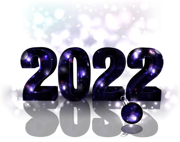 Happy New 2022 Year Vip Card Vector Illustration — Stock Vector
