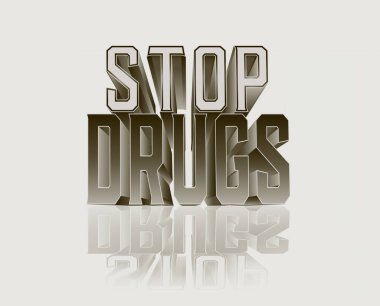 Uyuşturucuyu durdur 3d VIP arkaplan, vektör illüstrasyonuName