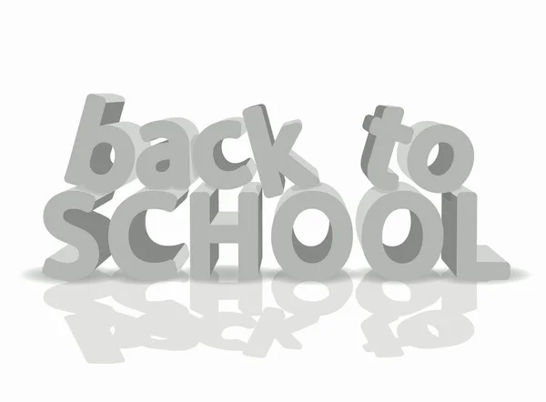 Back School Banner Vector Illustration — Stock Vector