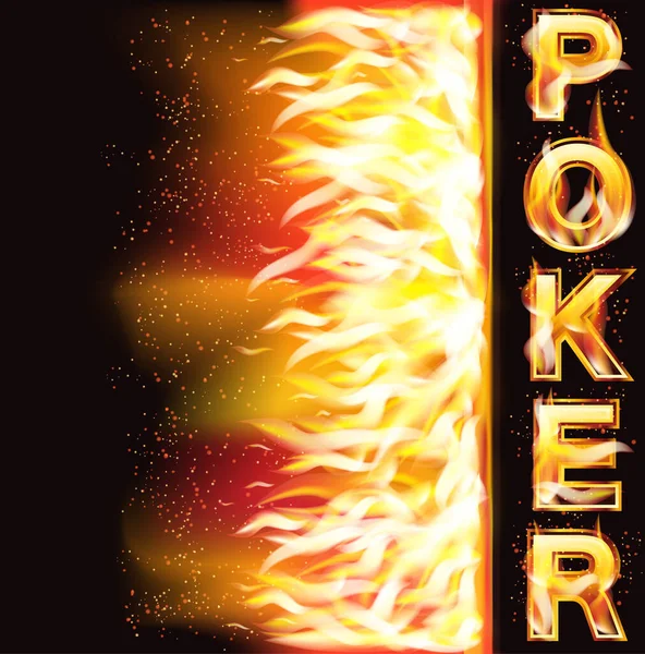 Bandiera Antincendio Poker Illustrazione Vettoriale — Vettoriale Stock