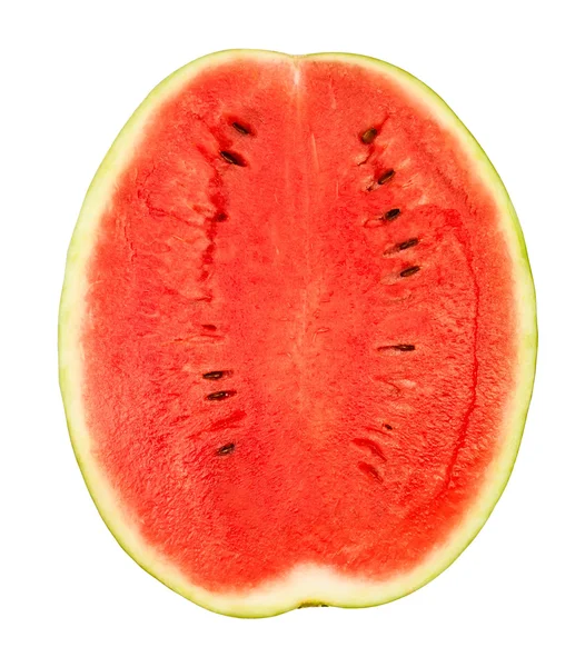 Corte melancia metade — Fotografia de Stock