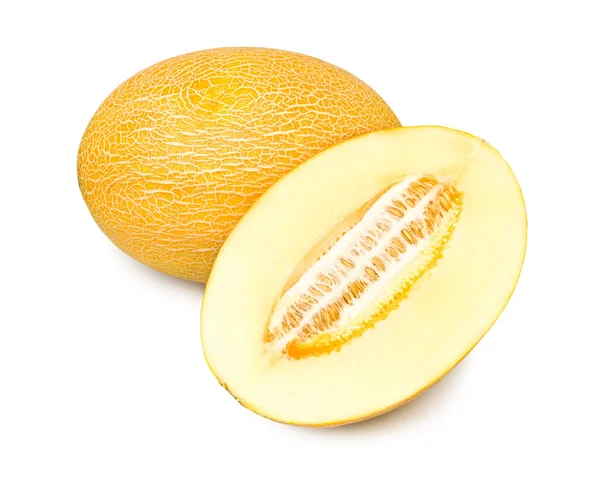 Snijd de meloen — Stockfoto