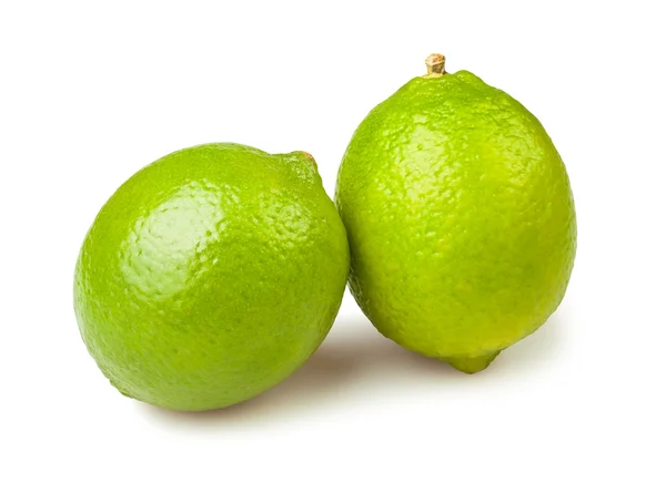 Два лимона вапно — стокове фото