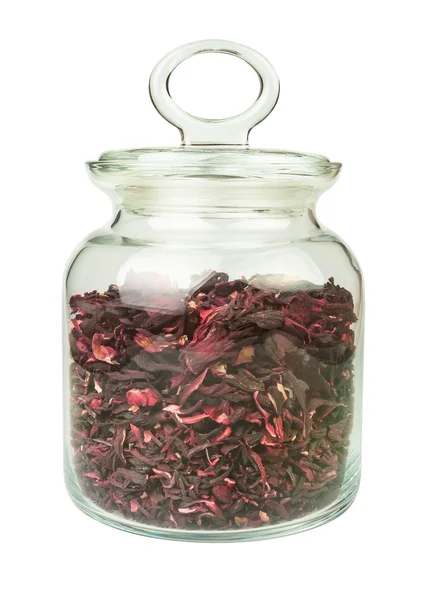 Dry hibiscus bowl — Stock Photo, Image