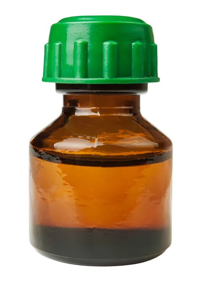 Bottle medicine glass — Stock Photo, Image