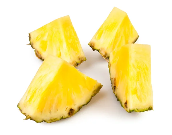 Ananas stukjes — Stockfoto