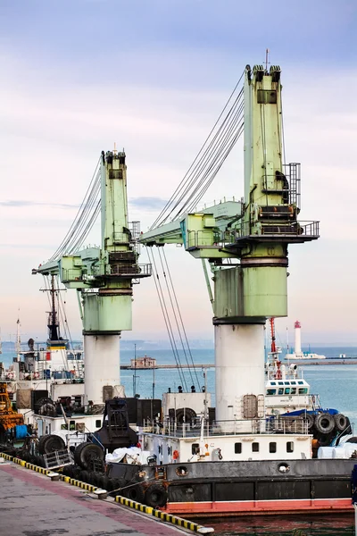 Barge crane — Stock Photo, Image