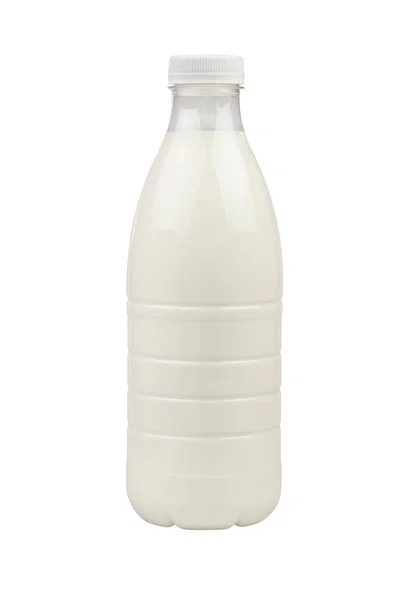 Bottiglia di latte di plastica — Foto Stock