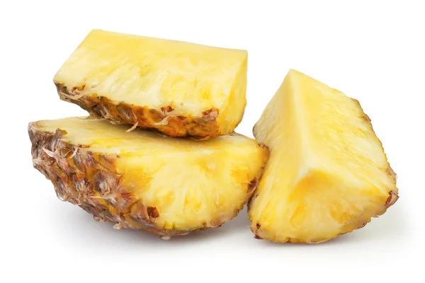 Ananas stukjes grote — Stockfoto