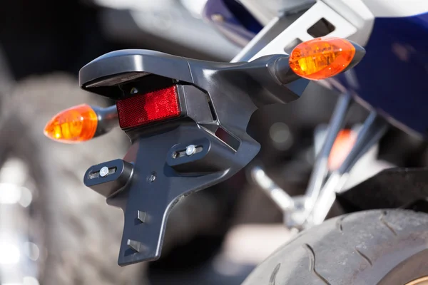 Motorcycle rear turn lights — Stock Photo, Image