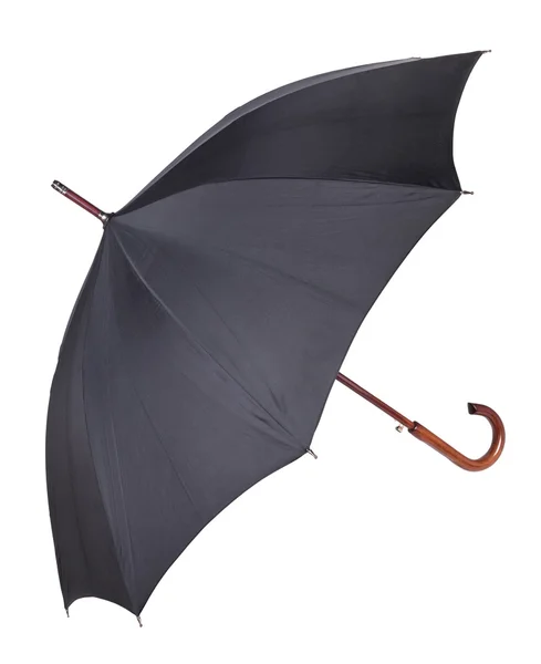 Guarda-chuva preto closeup — Fotografia de Stock