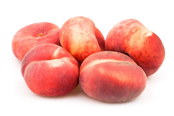 Peaches flat group — Stock Photo, Image